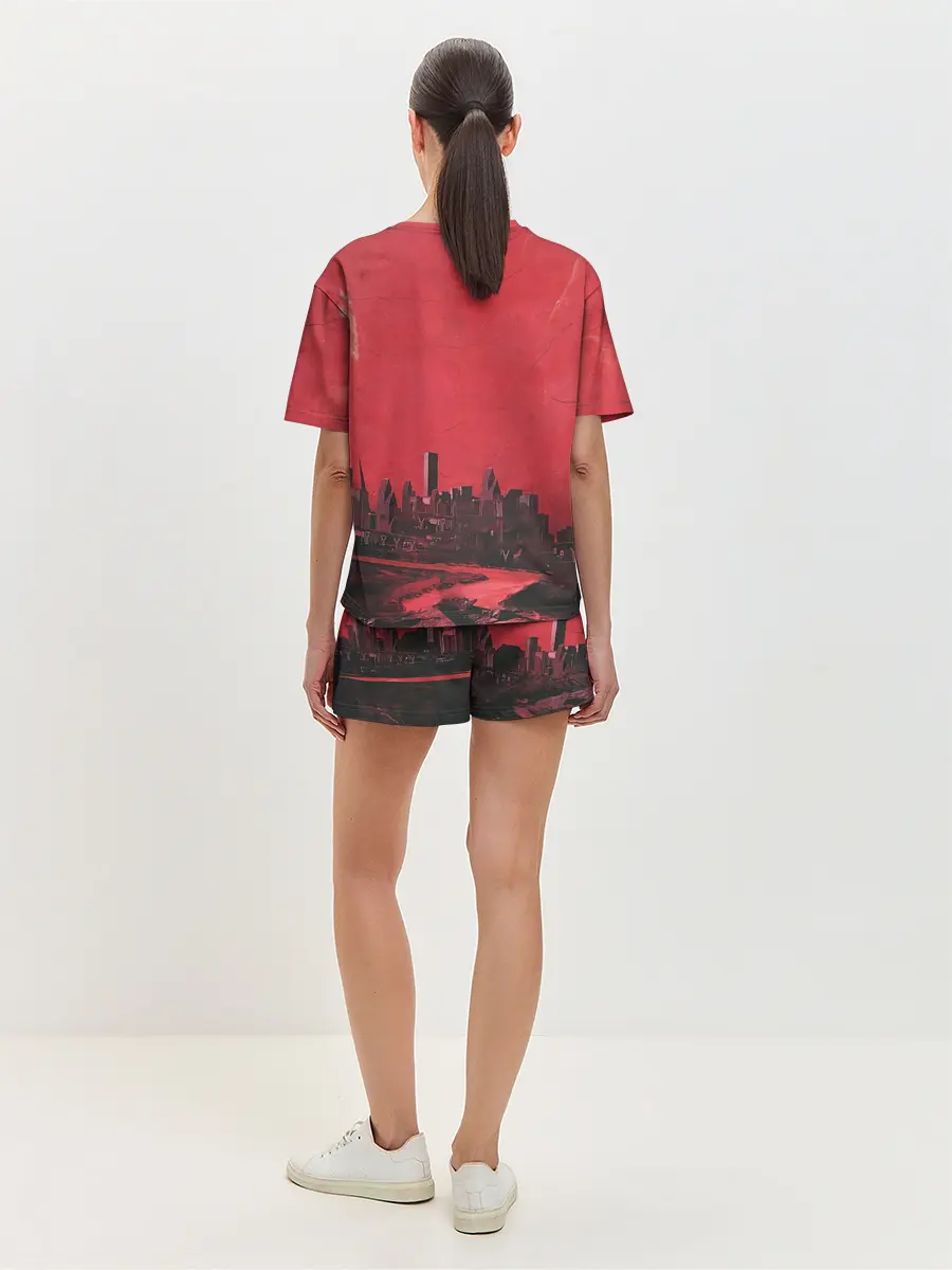 Женская пижама с шортами / Тревис на концерте