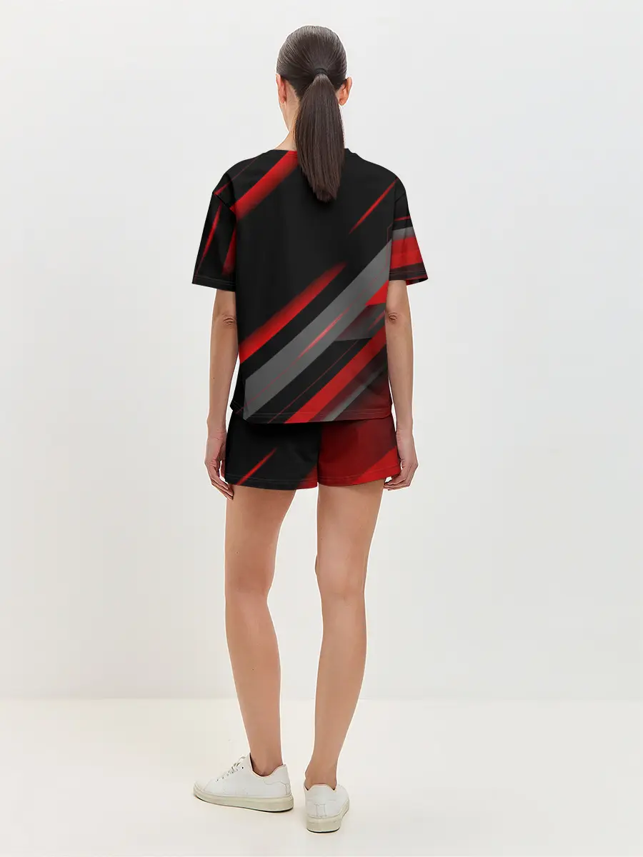 Женская пижама с шортами / Геометрия Ауди