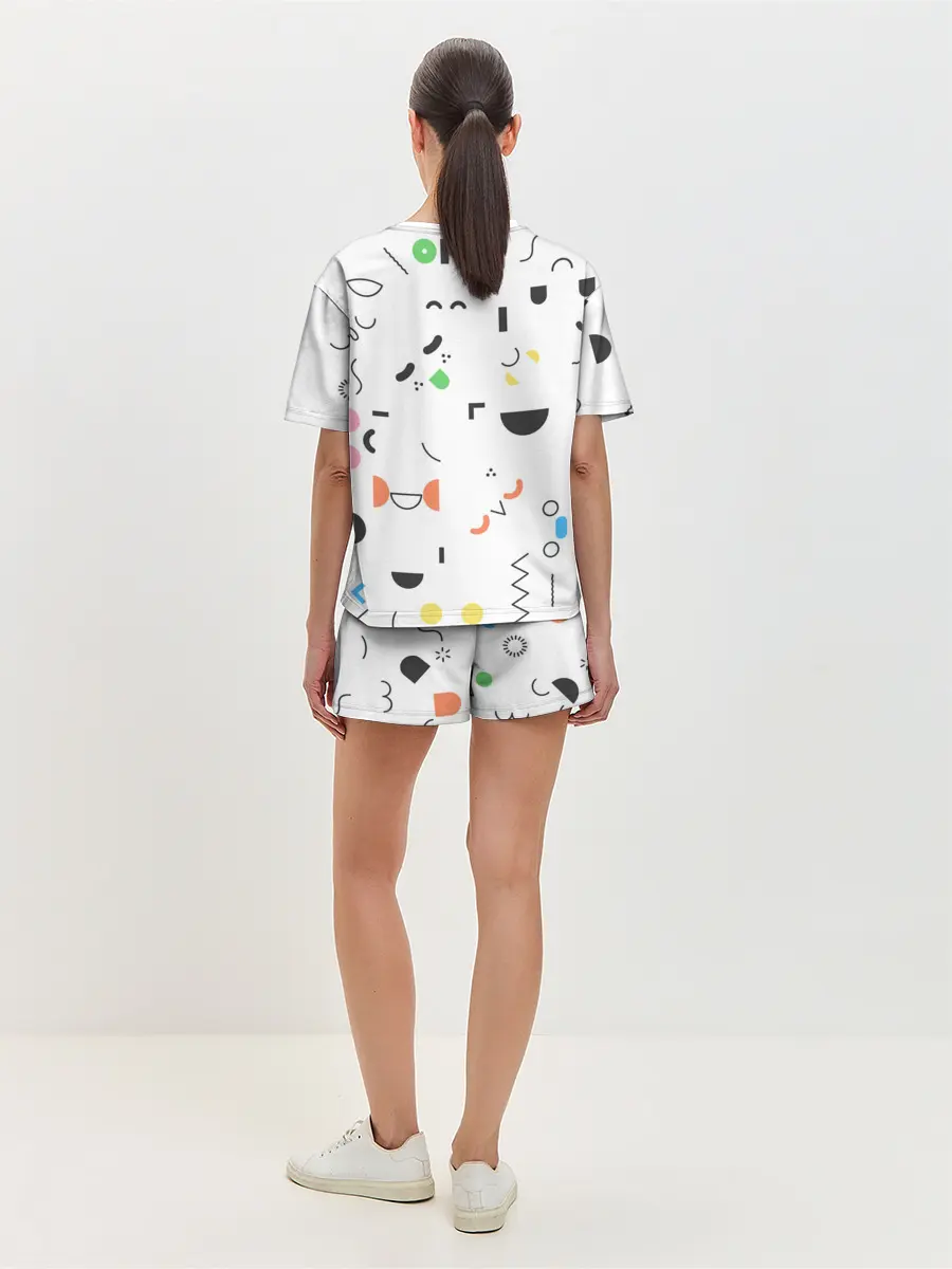 Женская пижама с шортами / TOCA BOCA УЗОР ФОН