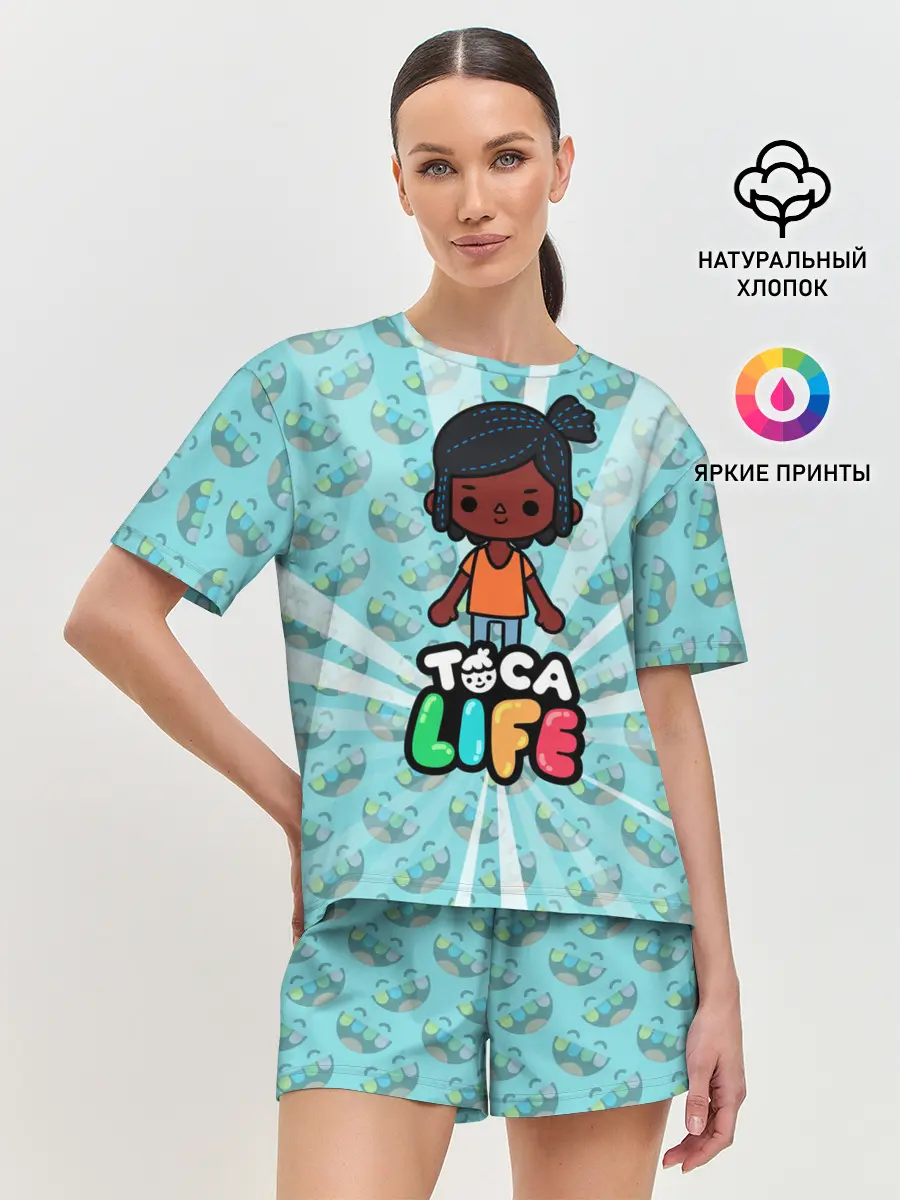 Женская пижама с шортами / Toca Life World