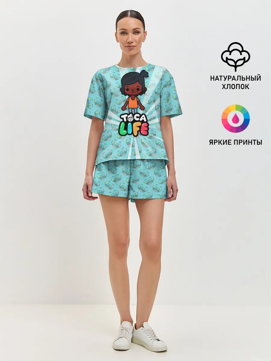 Женская пижама с шортами / Toca Life World