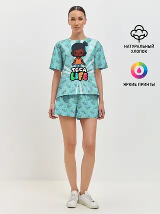 Женская пижама с шортами / Toca Life World