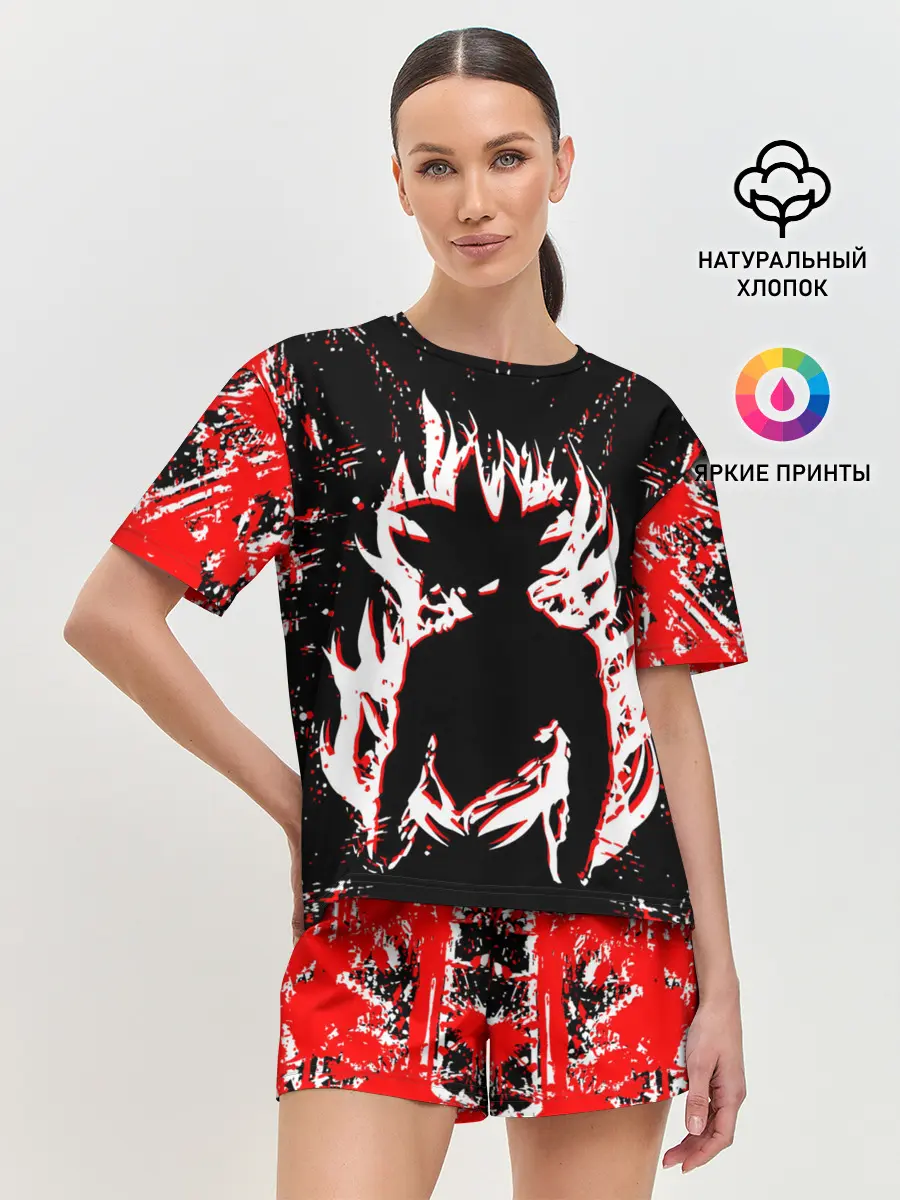 Женская пижама с шортами / dragon ball super.