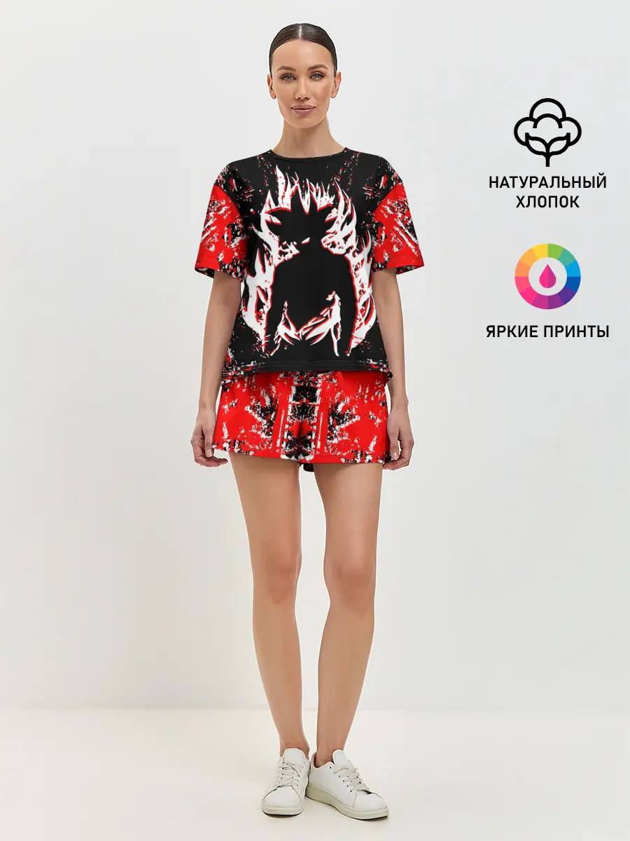 Женская пижама с шортами / dragon ball super.