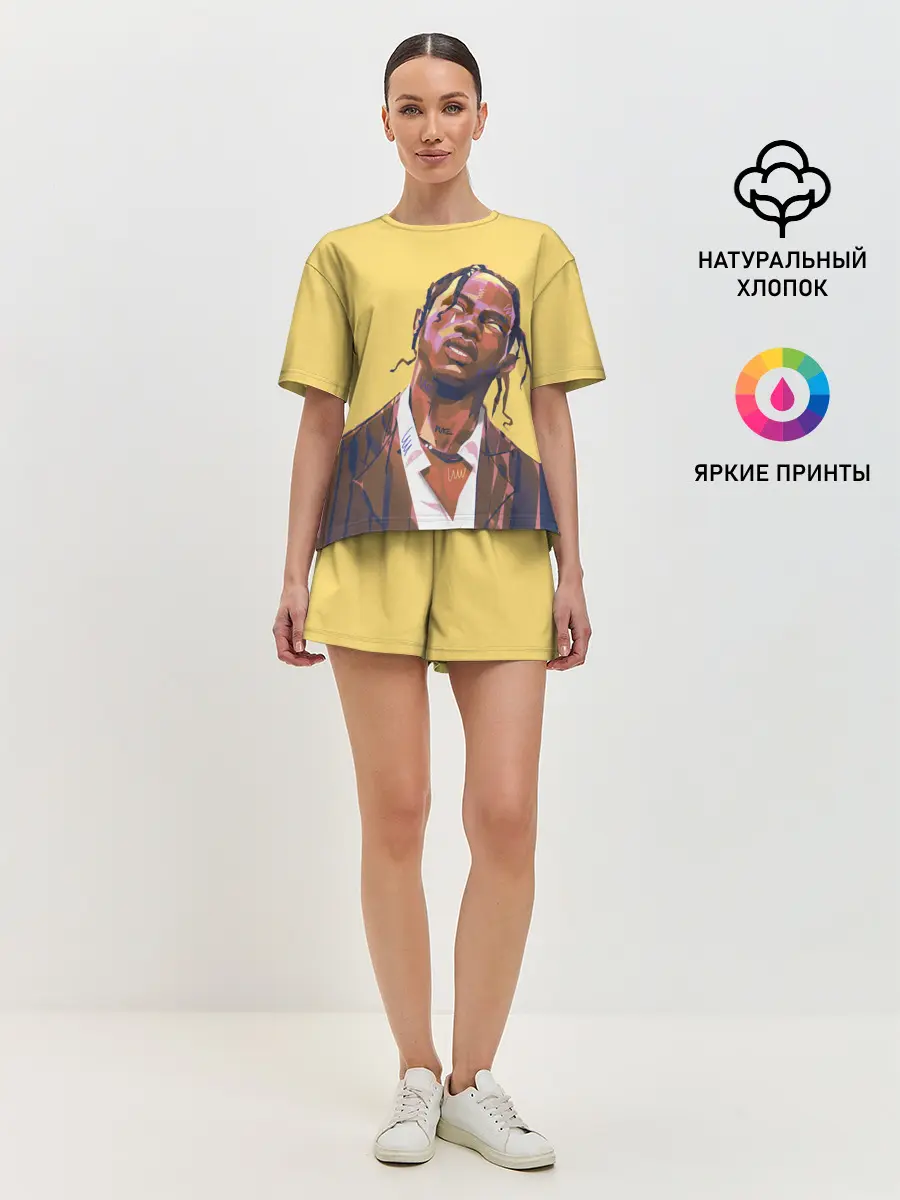 Женская пижама с шортами / Travis art