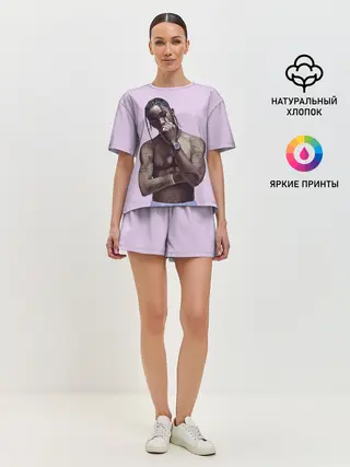 Женская пижама с шортами / Задумчивый Трэвис