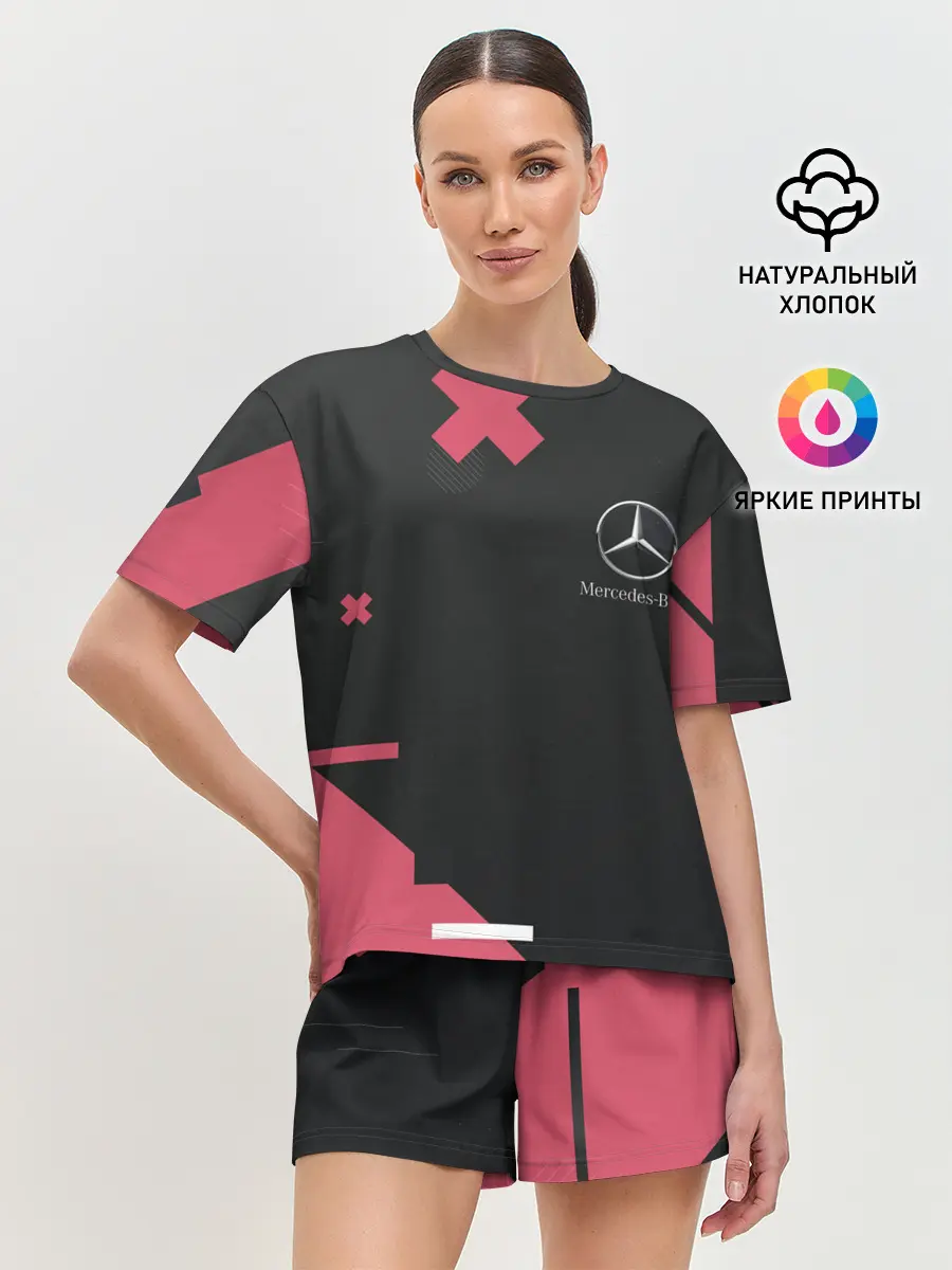 Женская пижама с шортами / Мерседес / Mersedes