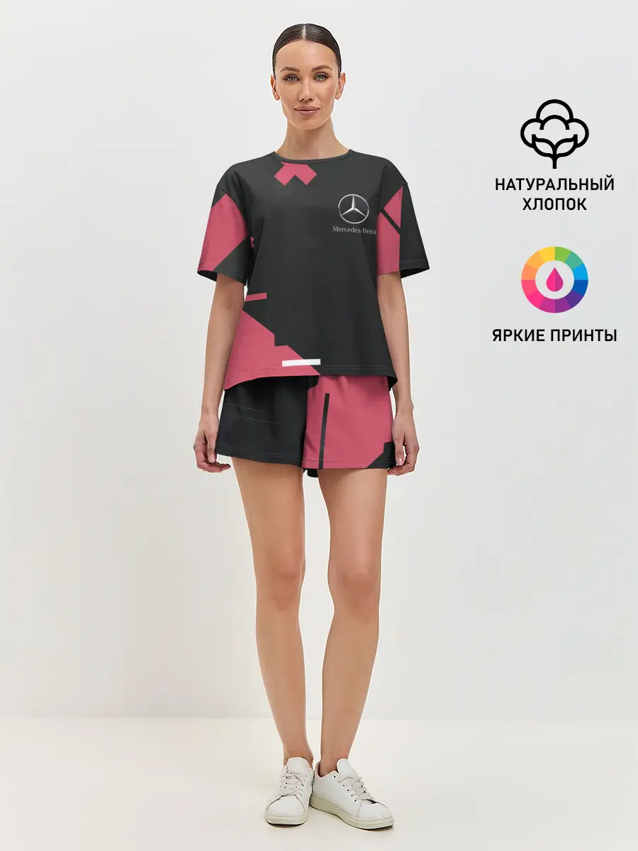 Женская пижама с шортами / Мерседес / Mersedes