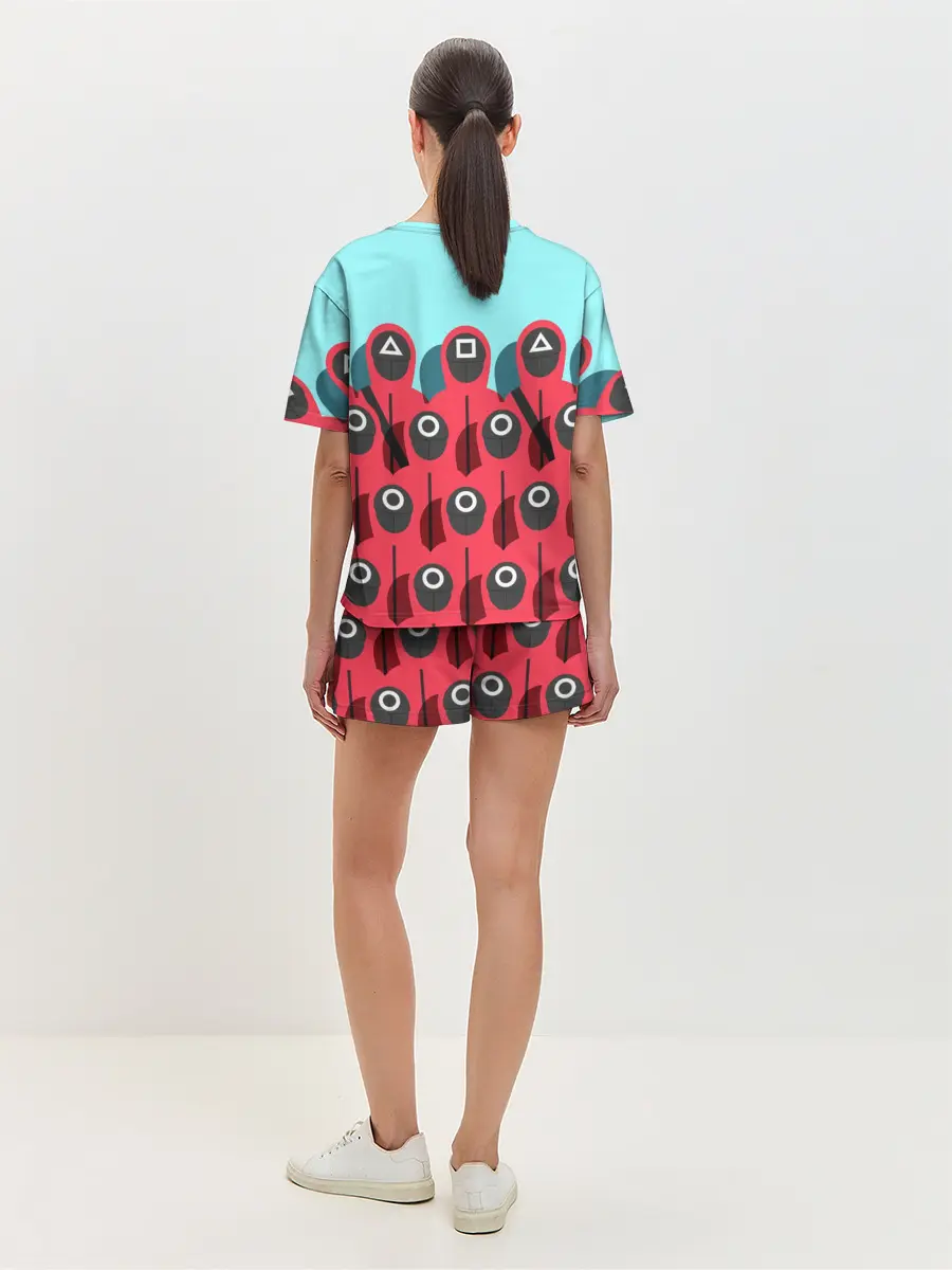 Женская пижама с шортами / Охрана | Squid game