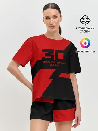 Женская пижама с шортами / 30 Seconds to Mars / 30 секунд до Марса