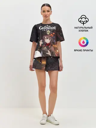 Женская пижама с шортами / Hu Tao