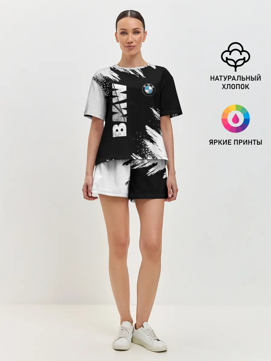 Женская пижама с шортами / BMW GRUNGE | БМВ ГРАНЖ