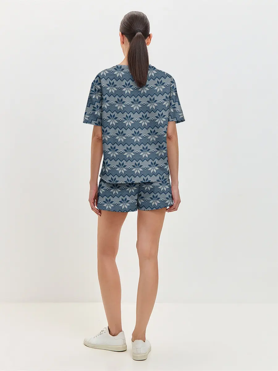 Женская пижама с шортами / Северные Узоры