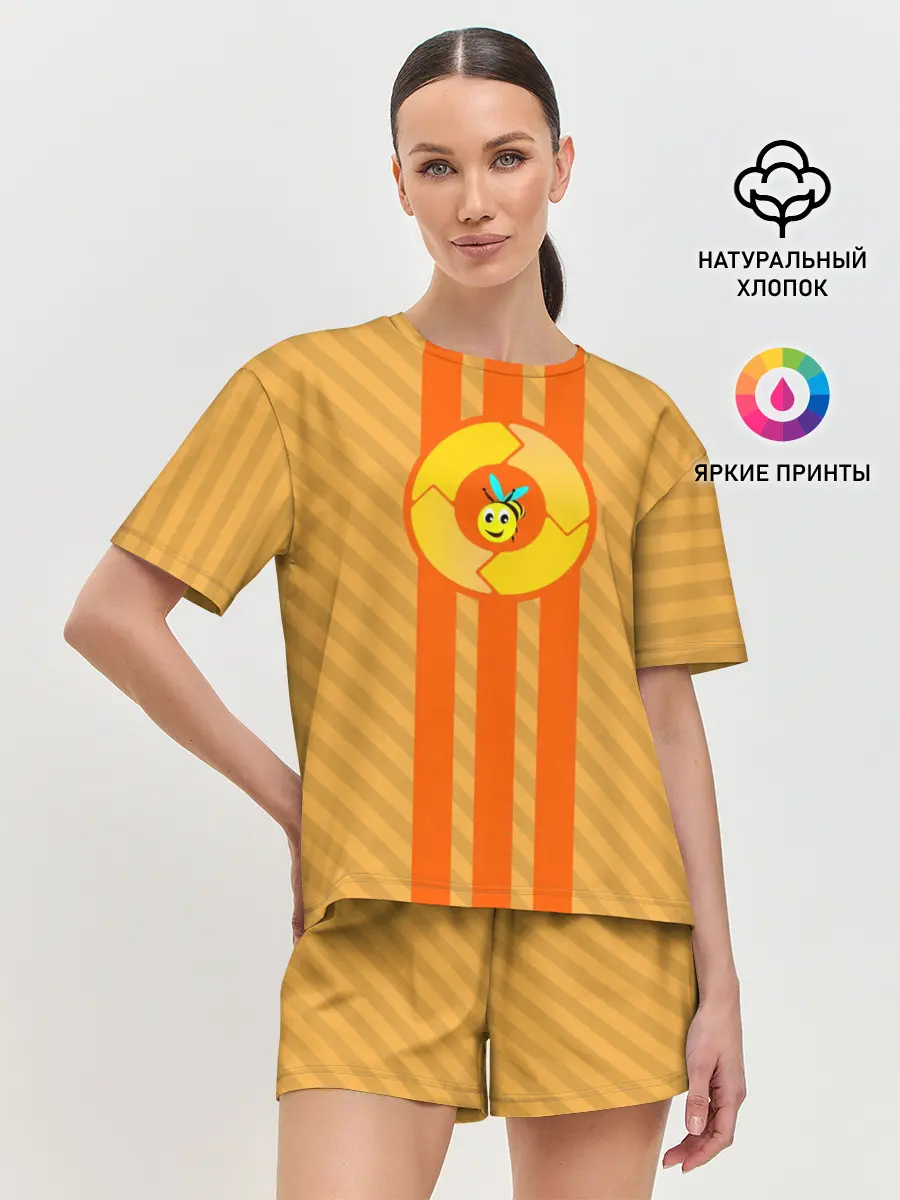 Женская пижама с шортами / Bee | Пчела
