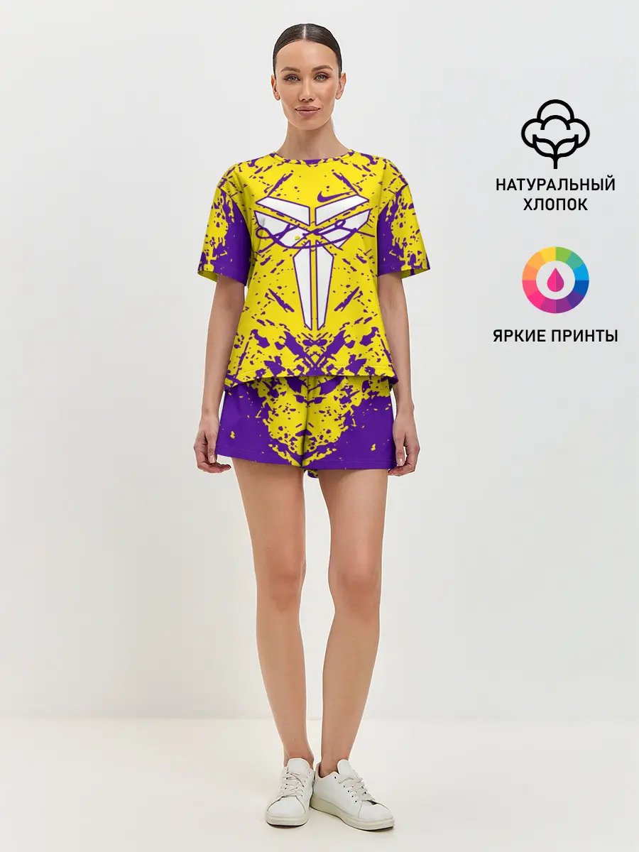 Женская пижама с шортами / ЛЕЙКЕРС| LOS ANGELES LAKERS,