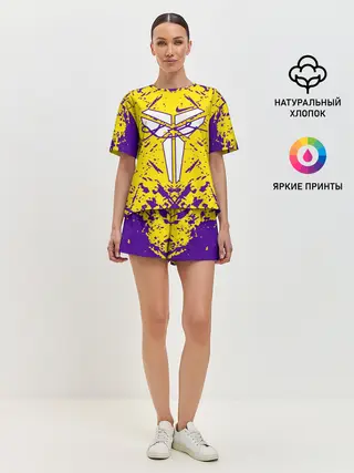 Женская пижама с шортами / ЛЕЙКЕРС| LOS ANGELES LAKERS,