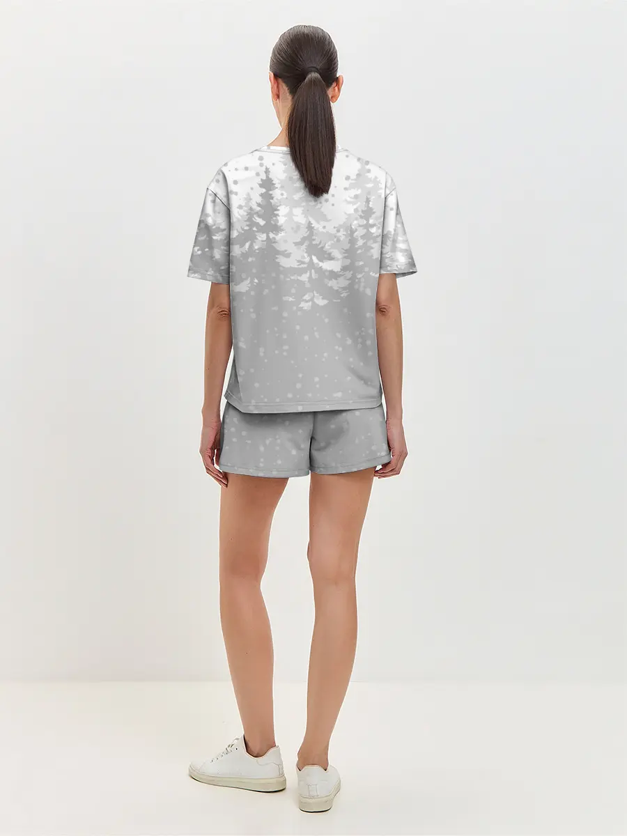 Женская пижама с шортами / Тигр с подарками