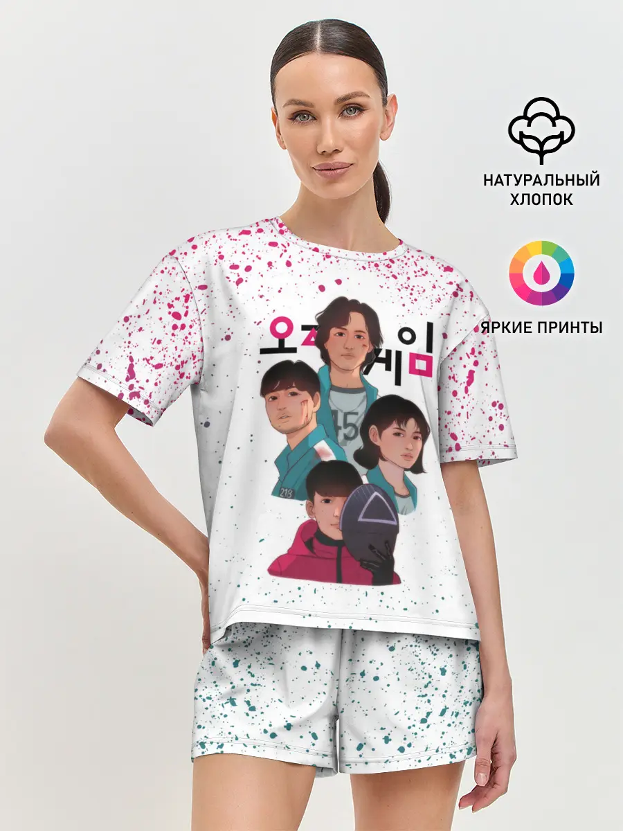 Женская пижама с шортами / 067 | 218 | 456 | Коп