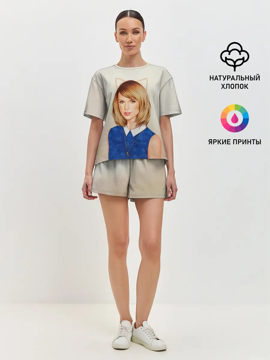 Женская пижама с шортами / Киска Тейлор