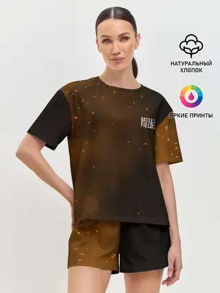 Женская пижама с шортами / FIRE BATTLEFIELD LOGO | ЛОГО