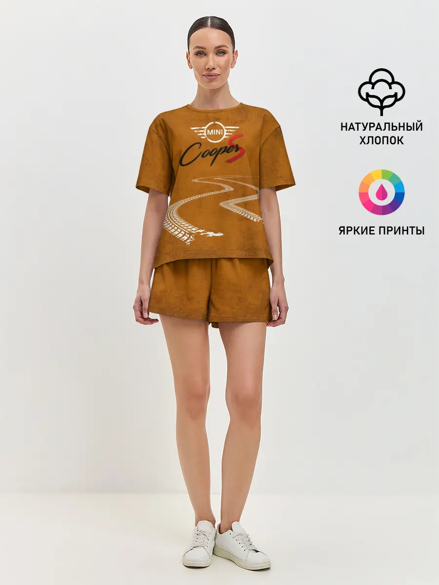 Женская пижама с шортами / Следы Mini