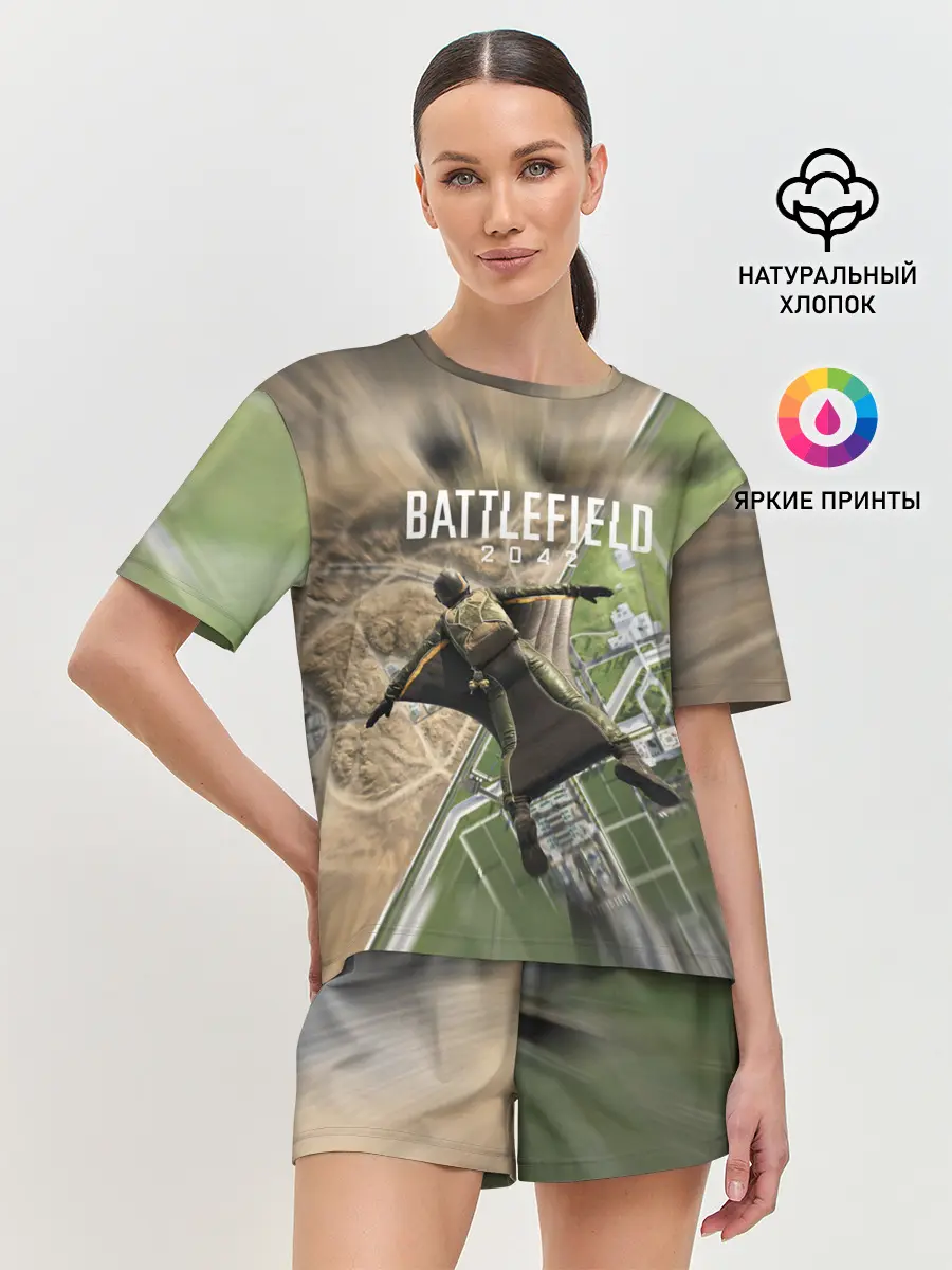Женская пижама с шортами / ВЫСАДКА | BATTLEFIELD 2042