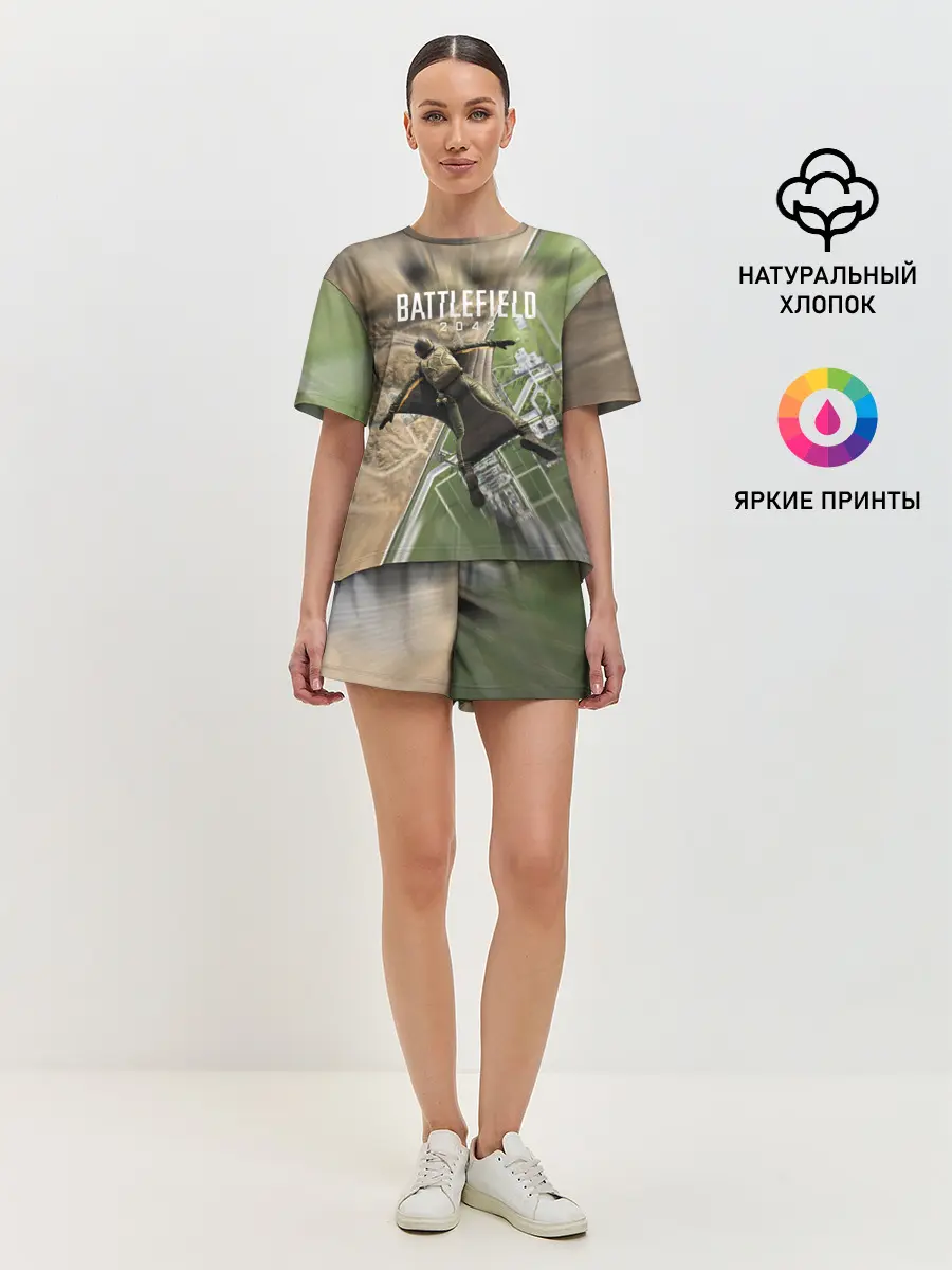 Женская пижама с шортами / ВЫСАДКА | BATTLEFIELD 2042