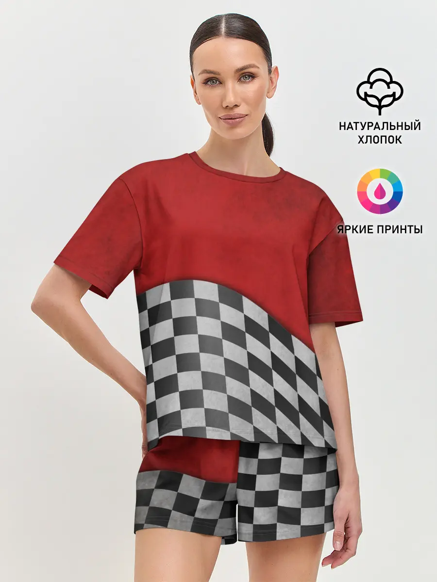 Женская пижама с шортами / Финиш