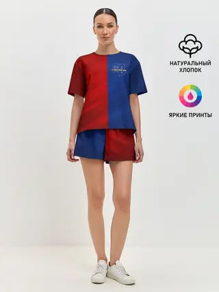 Женская пижама с шортами / Логотип Alpina