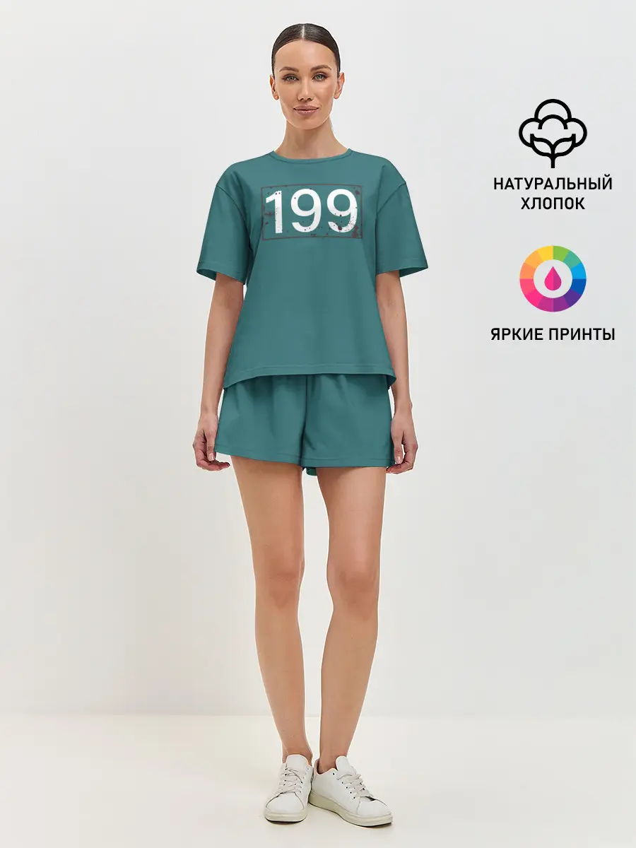 Женская пижама с шортами / Игрок в кальмара 199