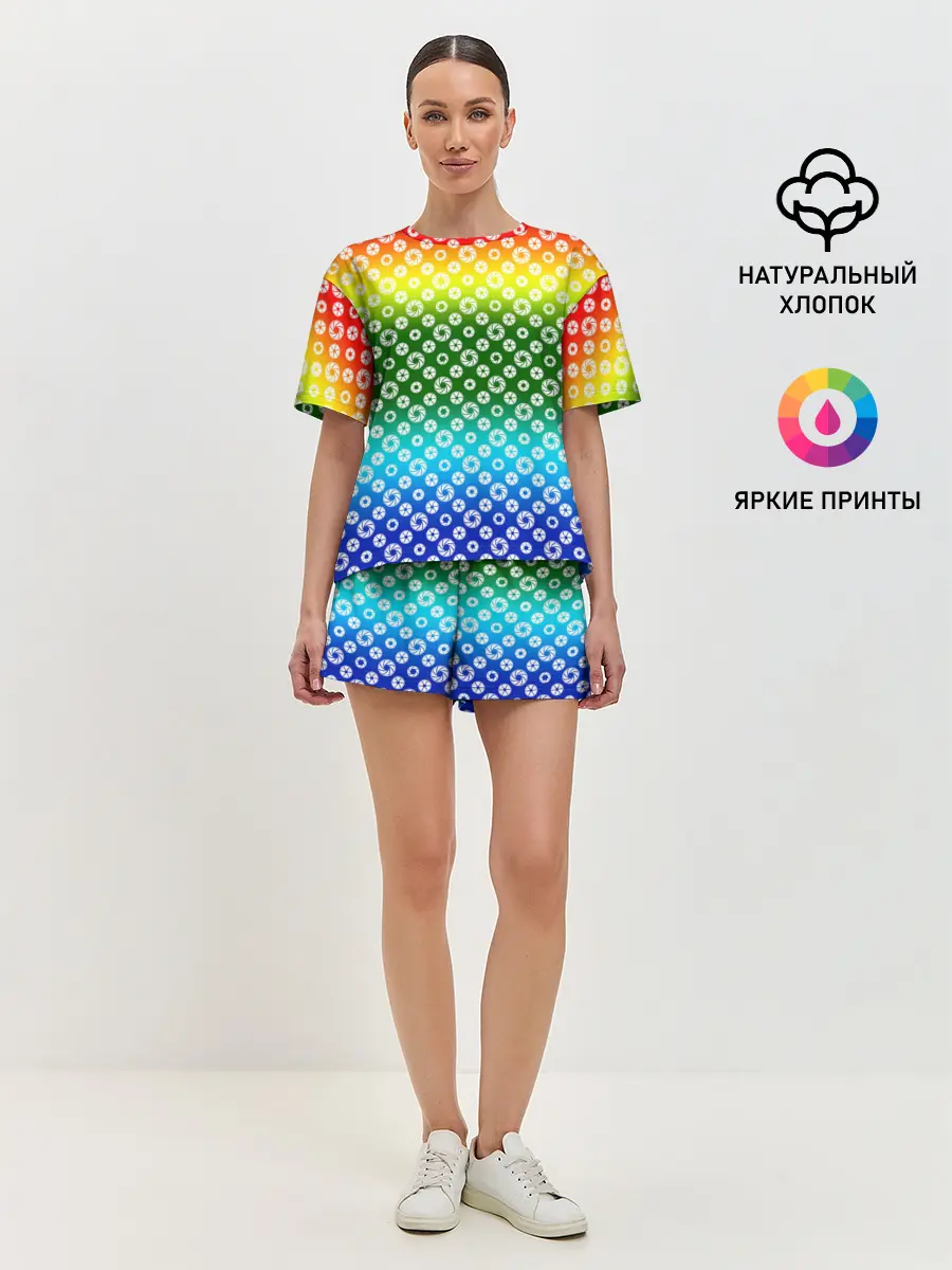 Женская пижама с шортами / Для фотографов. RGB. Диафрагма.