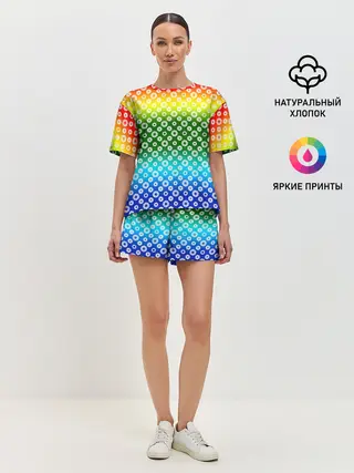 Женская пижама с шортами / Для фотографов. RGB. Диафрагма.