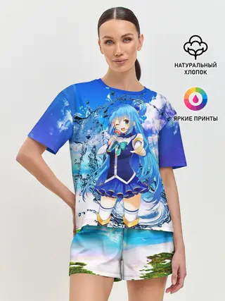 Женская пижама с шортами / AquаKaraoke