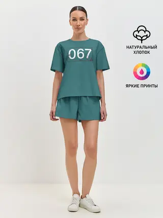 Женская пижама с шортами / Игрок в кальмара 067.