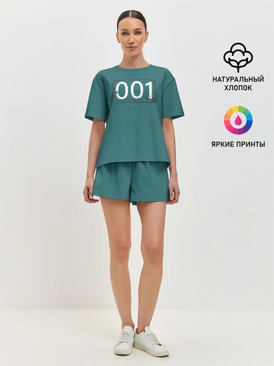 Женская пижама с шортами / Игрок в кальмара 001.