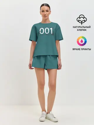 Женская пижама с шортами / Игрок в кальмара 001.