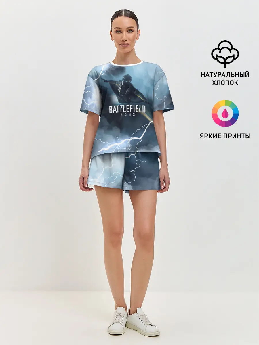 Женская пижама с шортами / WINGSUIT | BATTLEFIELD 2042