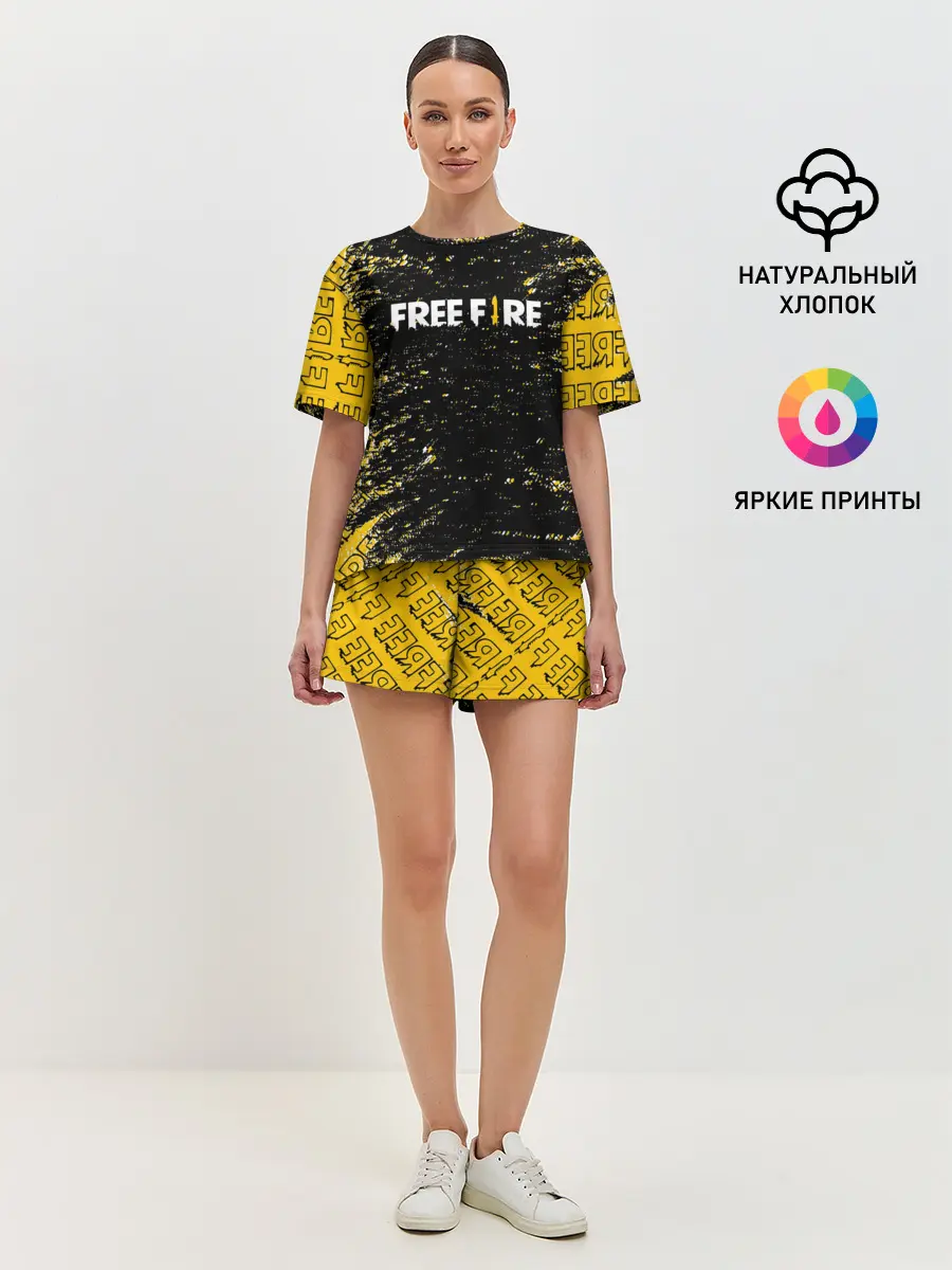 Женская пижама с шортами / garena | free fire,