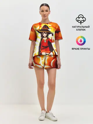 Женская пижама с шортами / Mеgumin