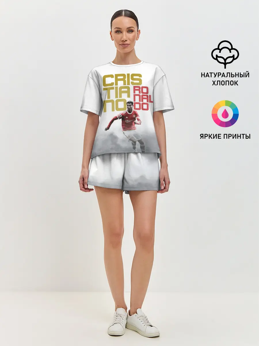 Женская пижама с шортами / Криштиану Роналду, Манчестер