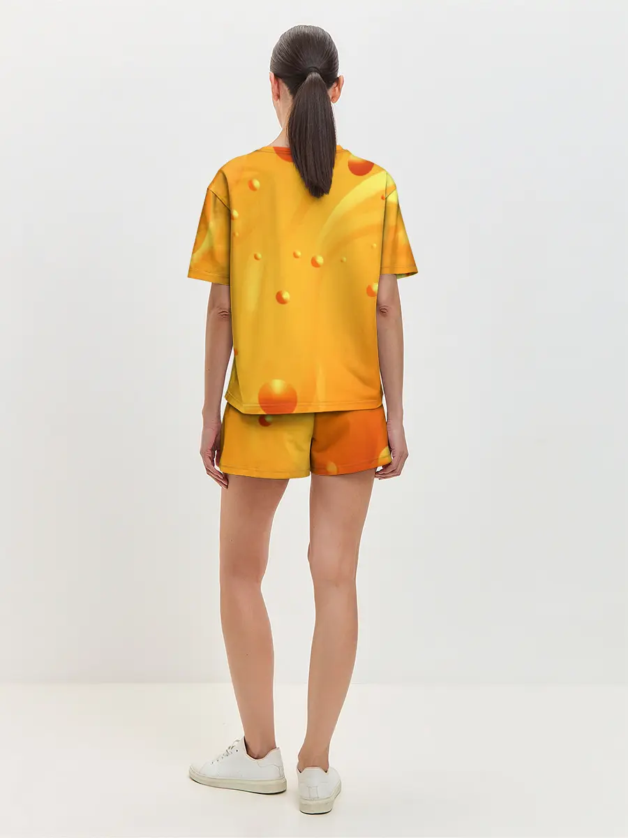 Женская пижама с шортами / Медовая волна | Honey wave