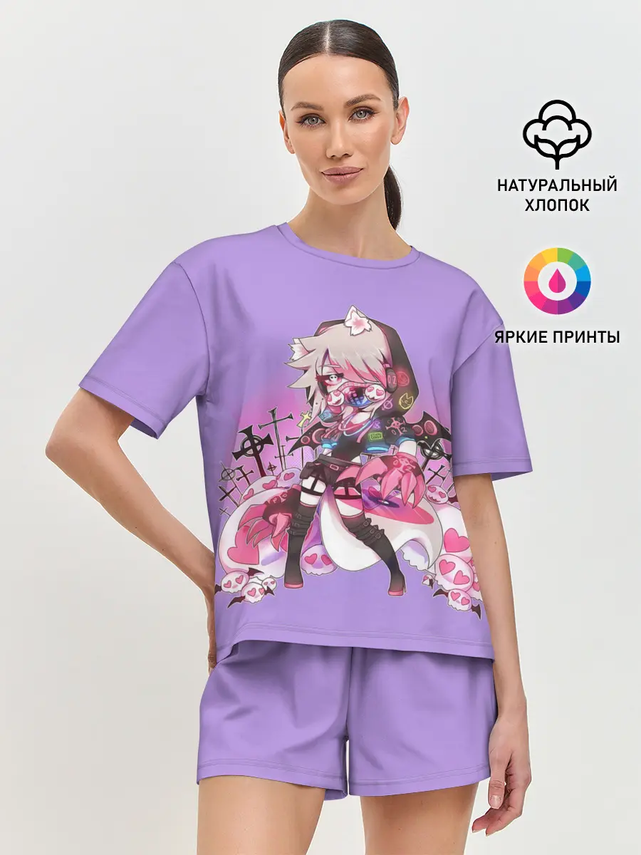 Женская пижама с шортами / Gacha Club DJ Cry