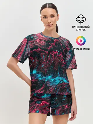 Женская пижама с шортами / Смешение