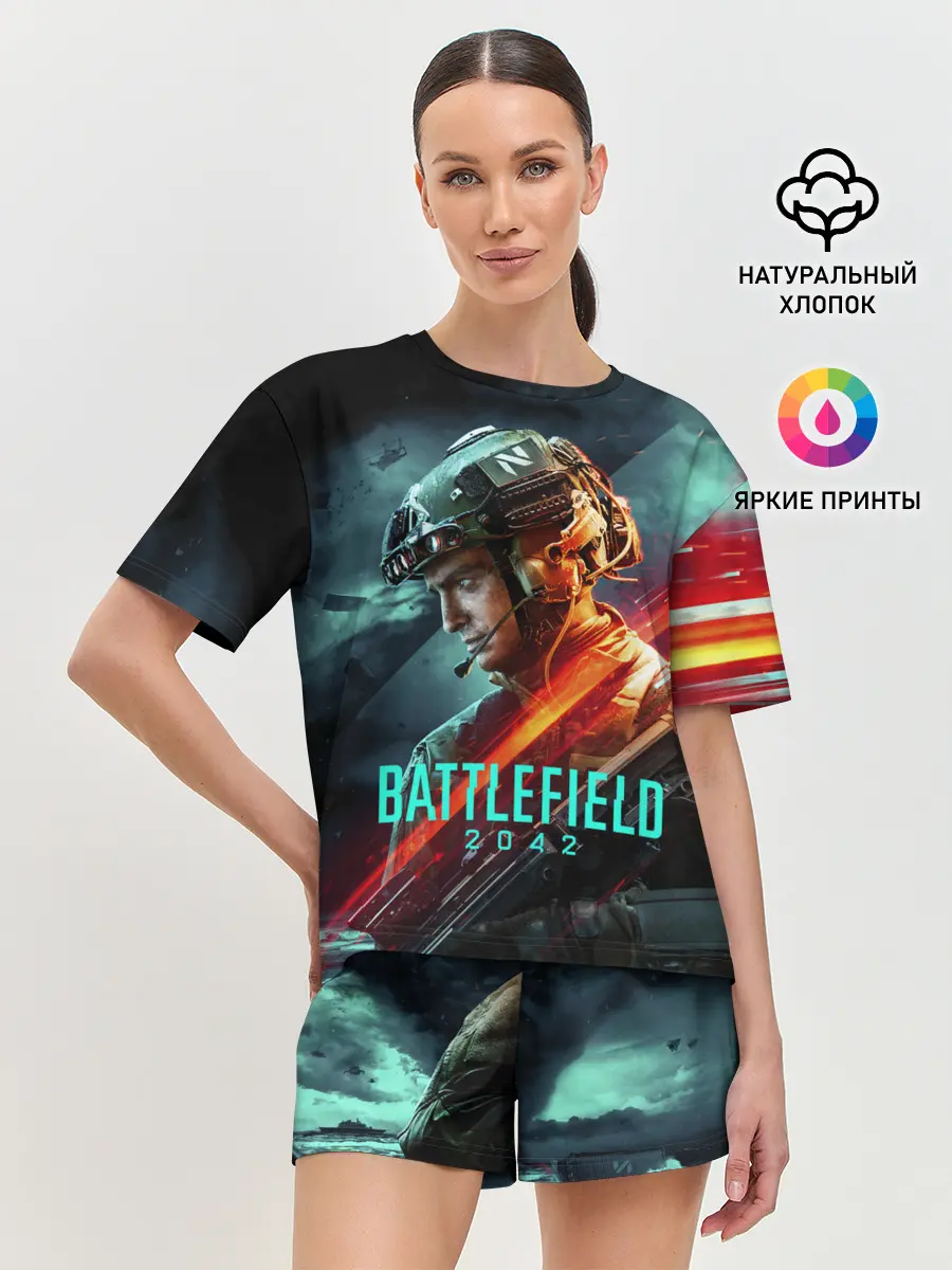 Женская пижама с шортами / Battlefield 2042 game art