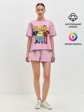 Женская пижама с шортами / ДМ и Гомер