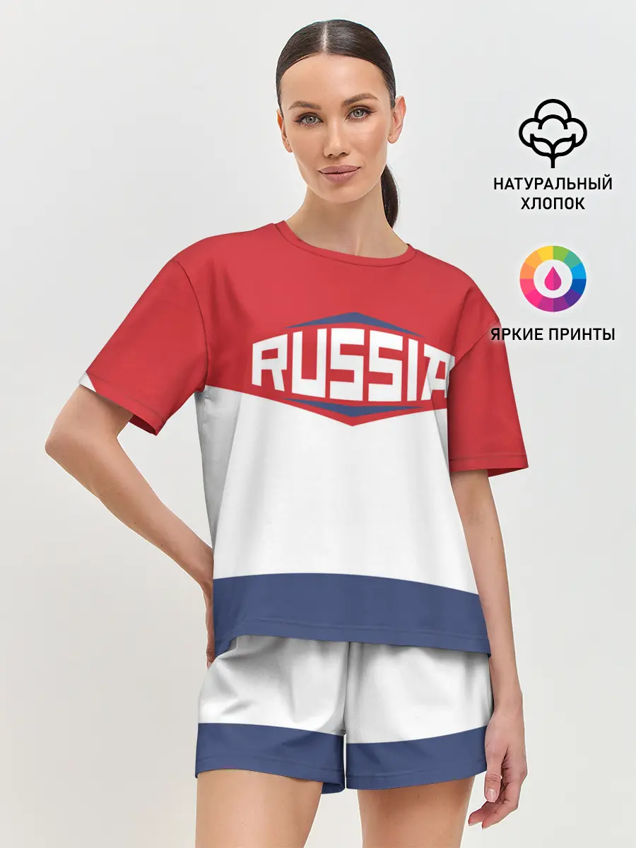Женская пижама с шортами / Russia