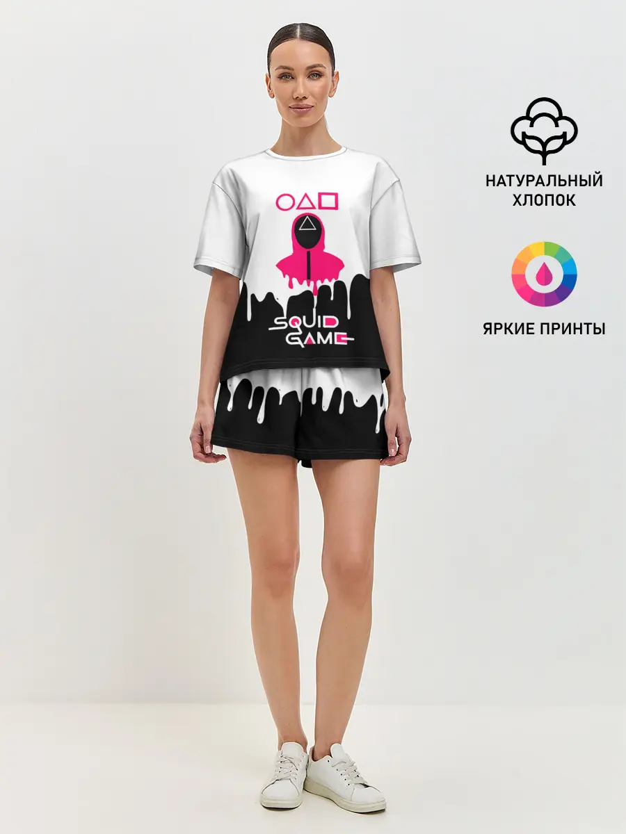 Женская пижама с шортами / Игра в кальмара