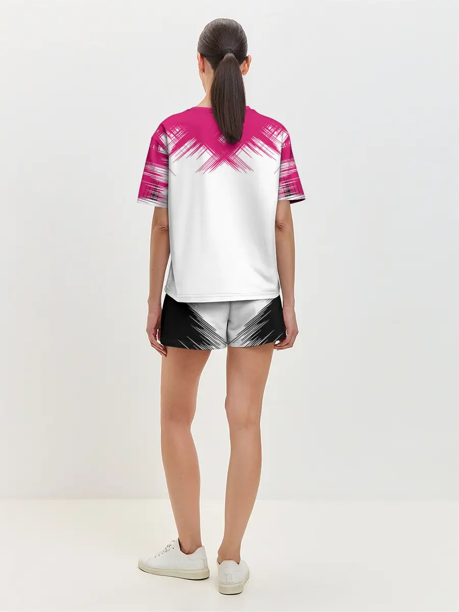 Женская пижама с шортами / Игра в кальмара | геометрические фигуры,