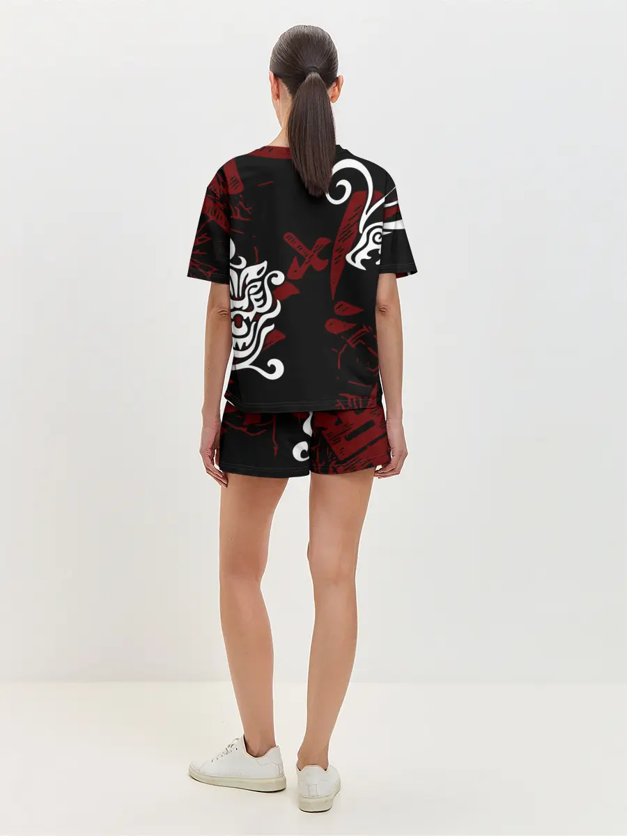 Женская пижама с шортами / ТОКИЙСКИЕ МСТИТЕЛИ ТАТУ ЛОГО