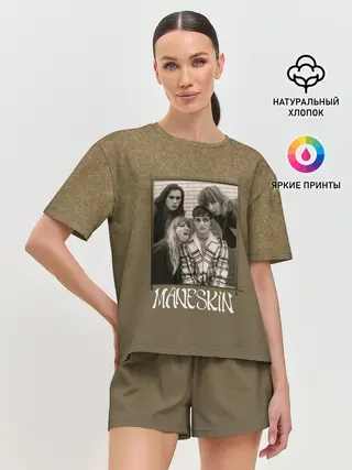 Женская пижама с шортами / Maneskin на зоолоте